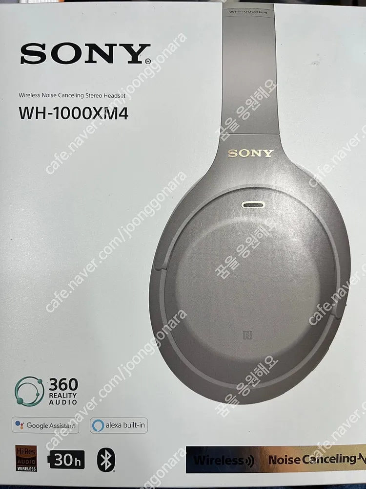 소니 WH-1000XM4 노이즈캔슬링 헤드폰 플래티넘 헤드셋(가격내림) 이미지