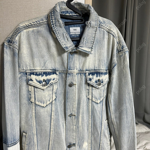 (S) 수비 한정판 오버핏 데님 자켓