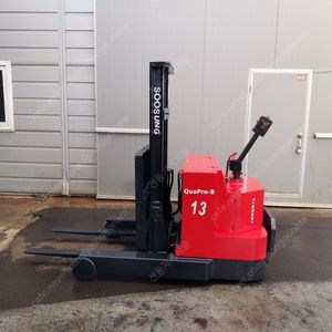 수성 전동핸드파렛트트럭 1.3톤 2단2500MM SWR1300L 신품배터리 전동핸드카 전기전동지게차