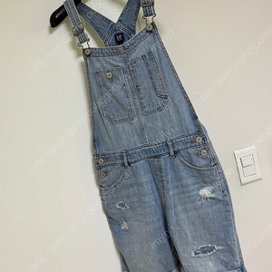 갭 키즈 데님 멜빵 반바지 XXL