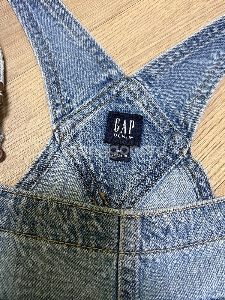 갭 키즈 데님 멜빵 반바지 XXL--3