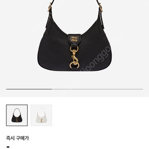 미우 미우 마드라스 가죽 호보백 블랙 Miu Miu Madras Leather Hobo Bag Balck