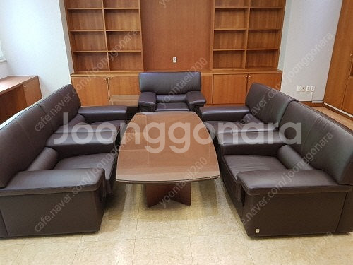 보르네오 5인용 천연가죽 쇼파세트--4