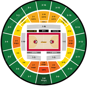 KBL 챔프전 4차전 LG vs SK 1층 1-S(A) 구역 2연석