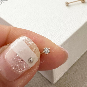 오로프 14k 모이사나이트 피어싱 2mm / 바길이 8mm 1개당 가격