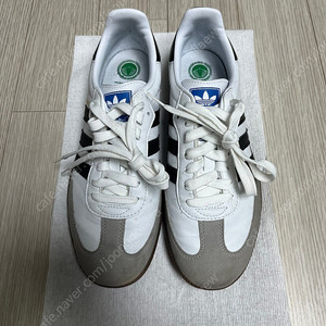 아디다스 삼바 비건 화이트/블랙
