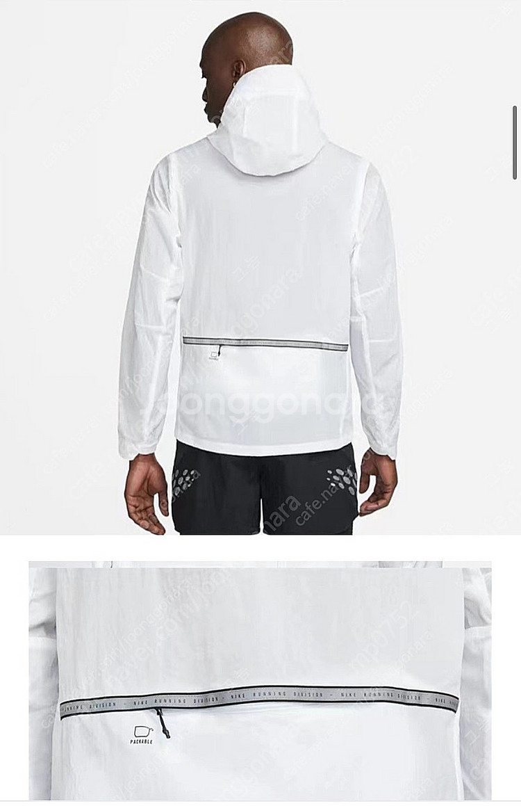 나이키 레펠 런 디비전 런닝 자켓 화이트 발수 조끼 베스트 나시 바람막이 2in1 DM4773-100--6