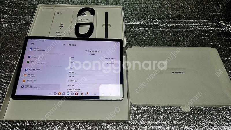 갤럭시탭 S9 FE + 플러스 128G wifi 그레이...--1
