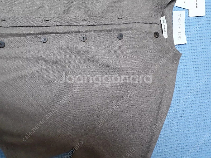 더캐시미어 캐시미어100 투웨이 니트 가디건 토프85--6