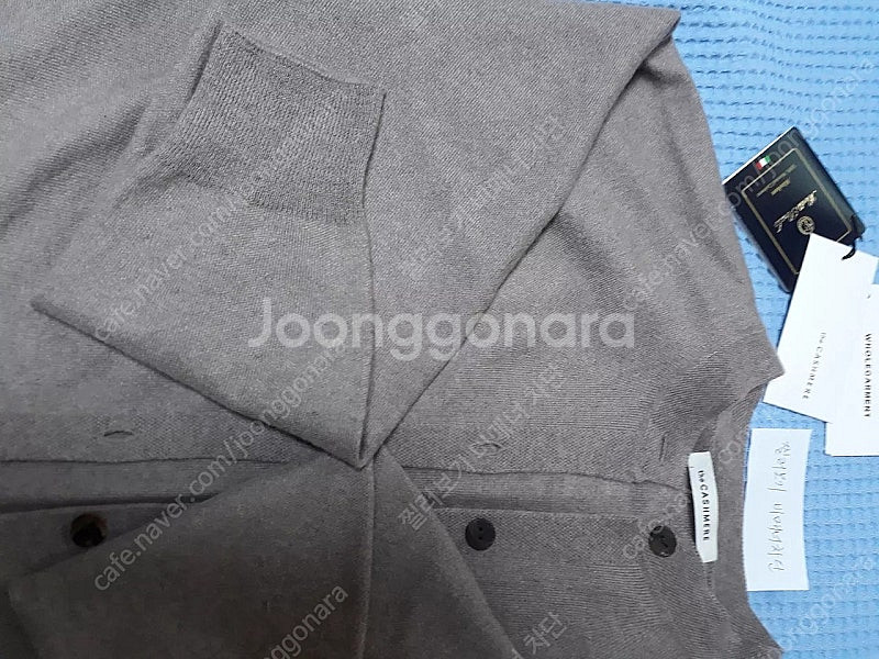 더캐시미어 캐시미어100 투웨이 니트 가디건 토프85--8