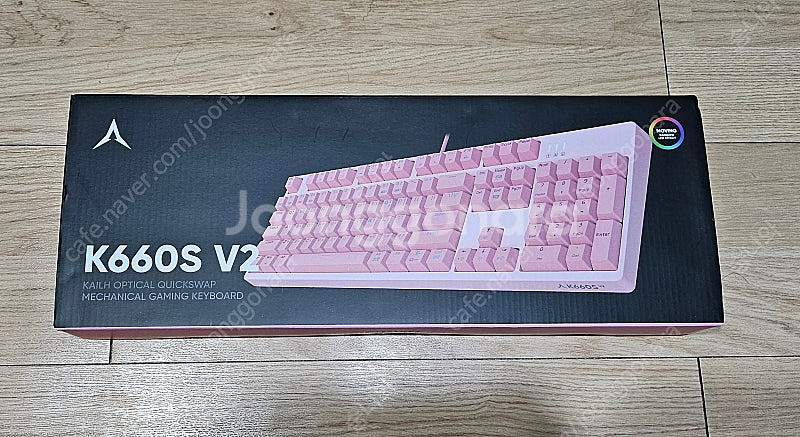 앱코 k660s v2 핑크 키보드 판매합니다--0