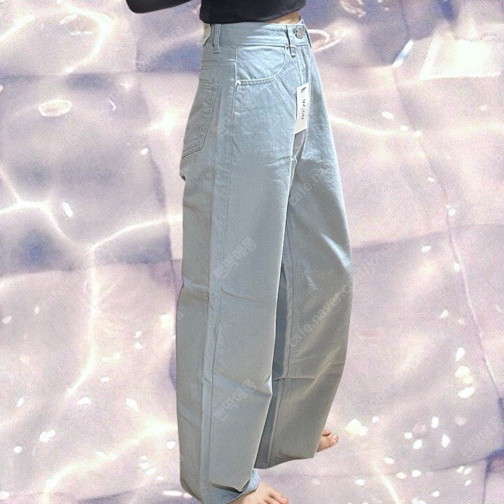 (새상품) 애즈온 연청 데님 팬츠 S 이미지