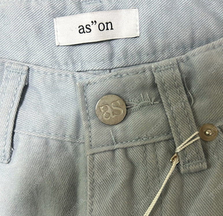 (새상품) 애즈온 연청 데님 팬츠 S 이미지