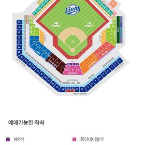 05.09(금) 대구삼성라이온즈파크 vs LG 중앙테이블 4연석 팔아요