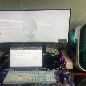 델 에일리언웨어 오로라 r15, aw3821dw 통으로 팔아요!!