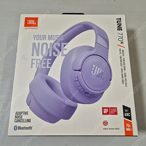 JBL T770nc 헤드셋 헤드폰 보라색 미개봉