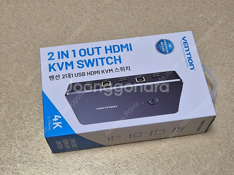 벤션 2 to 1 4K HDMI USB 포터블 KVM ...--1