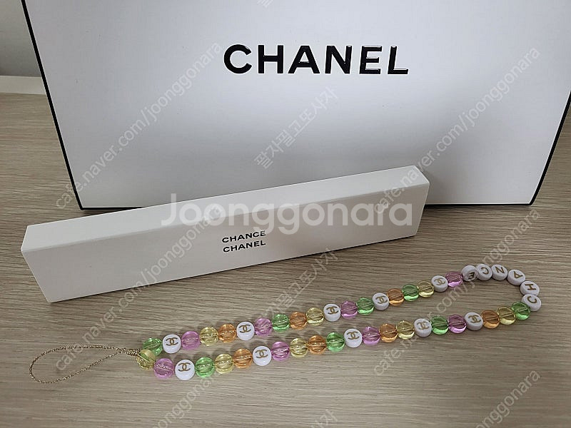 정품) 미사용 샤넬 샹스 키링 백참 (코스메틱)--0
