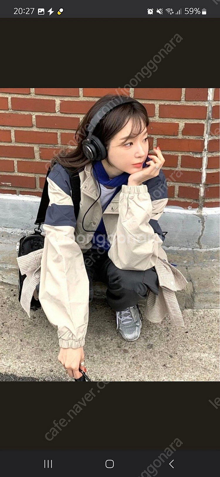 [무배] 마리떼 강민경 바람막이 윈드브레이커--2