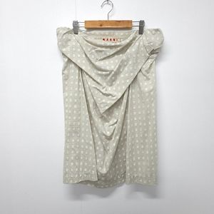마르니 MARNI 셔링 디테일 패턴 자가드 스커트 42 / 한섬 타임 마인 오브제 시스템 산드로 마쥬 구호 쟈딕앤볼테르 랑방 폴로 이자벨마랑 이로 버버리 톰보이 자라 코스