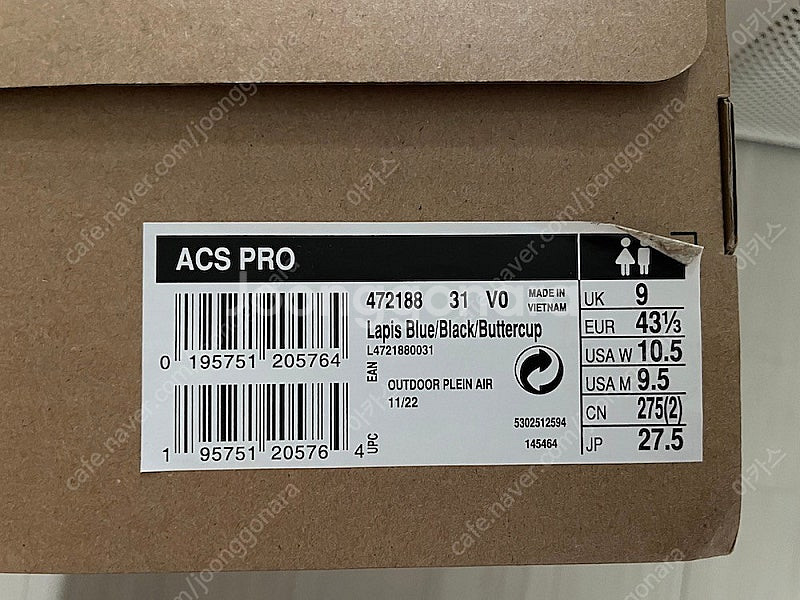 SALOMON 살로몬 ACS PRO 블루 275사이즈 ...--1