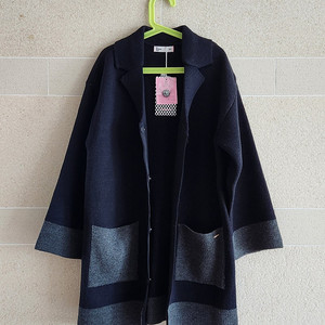 꼬망스 니트 롱가디건 150ㅡ새상품