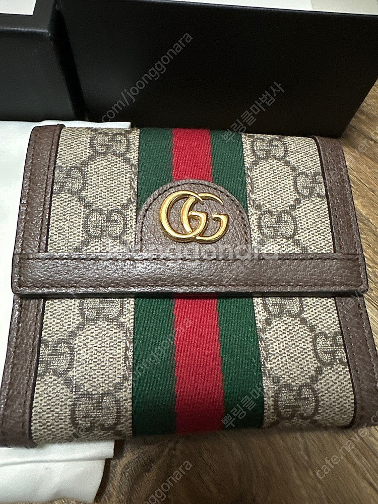 구찌 오피디아 GG 프렌치 플랩 중지갑--1