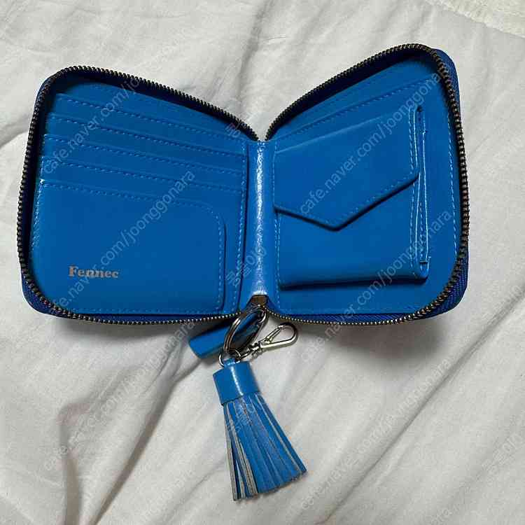 페넥 지퍼 반지갑 블루--1