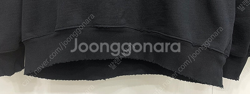 [XS]발렌시아가 프리유어마인드 고딕 후드 티셔츠 블랙--5