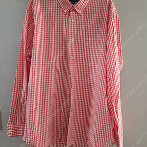 타미힐피거 깅엄체크 셔츠 XL