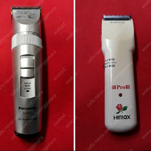 바리깡2개95000원(밧데리 업그레이드) 새것같이 힘좄고 잘깍이는 중고 하이맥스7000 k바리깡+파나소닉 1511바리깡