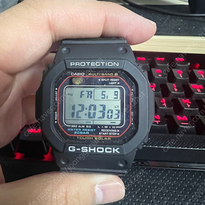 GM-m5610u-1cr+오천이 소프트밴드 결합판 팝니다 지샥 빨테 g-shock