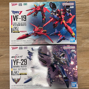 HG VF-19 파이어 발키리 프라모델, VF-29 지너스기 건담 반다이