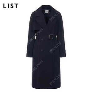 LIST 리스트 카라 트렌치코트 네이비 55 새상품