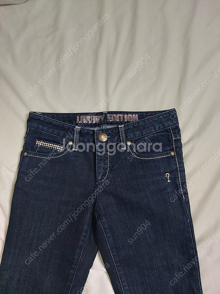 게스 스키니진스키니청바지 25인치 큐빅장식--1