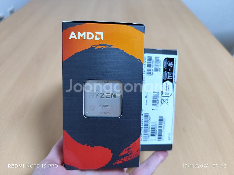 미개봉 새제품 AMD 라이젠 5 5600 버미어, 미개...--7