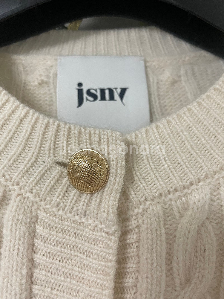 JSNY 크림꽈배기가디건--2