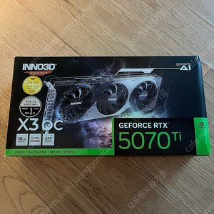 INNO3D RTX 5070 Ti OC D7 X3 그래픽카드 미개봉 싸게 팝니다