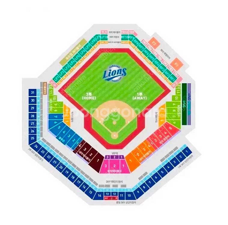 (최저가)5월 9일(금) 삼성 vs LG 블루존& 3루...--0