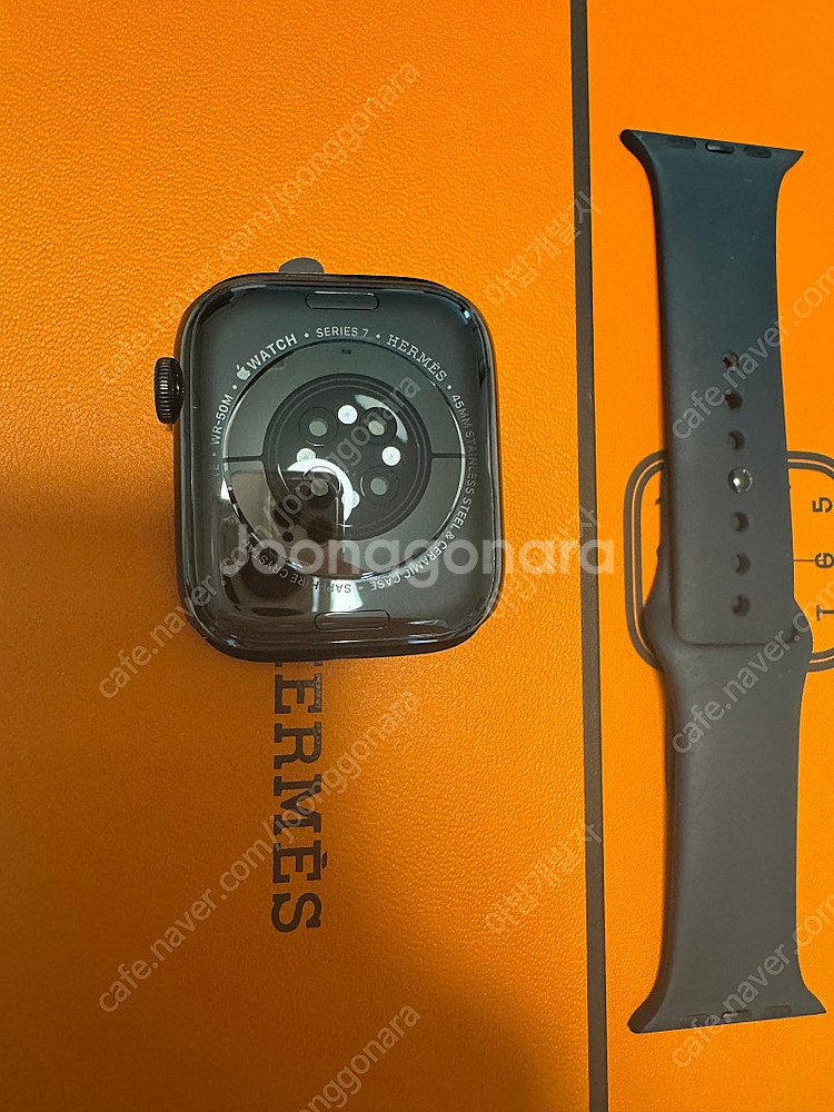 애플워치7 에르메스 누아 45mm SS급--5
