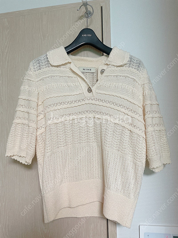 마인 반팔 니트 90--2