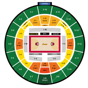 [ KBL 프로농구 챔피언 결정전 4차전 ] 서울 SK vs 창원 LG < 응원석 2층 2-1구역 / 5연석 >