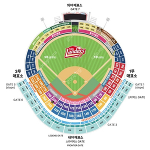 5월 9일(금) SSG랜더스 vs KIA(기아) 타이거즈 3루 외야 필드석 109블록 2연석