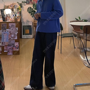 존예템) COS 미니멀 카라넥가디건 블루 코스