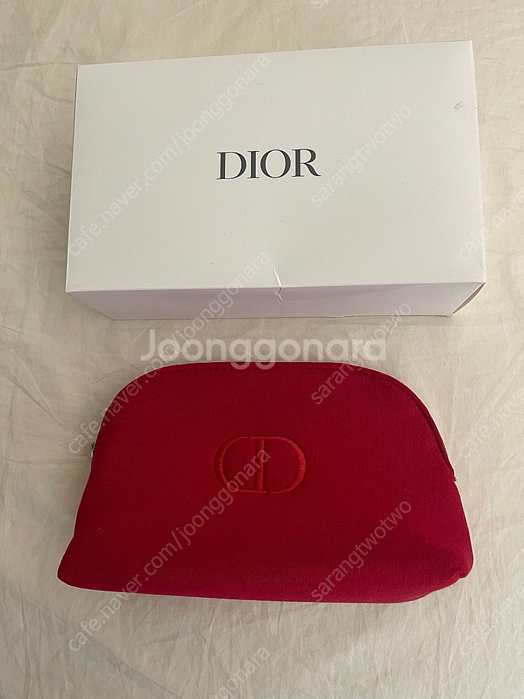 (새제품)디올 dior 레드 파우치--0
