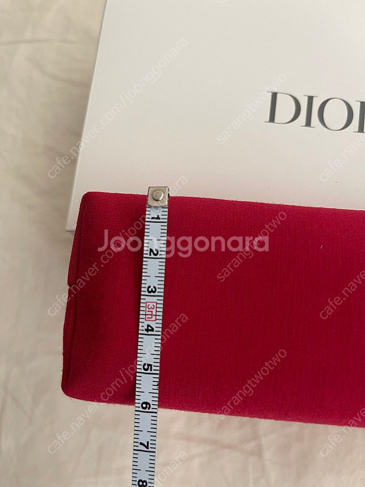 (새제품)디올 dior 레드 파우치--3
