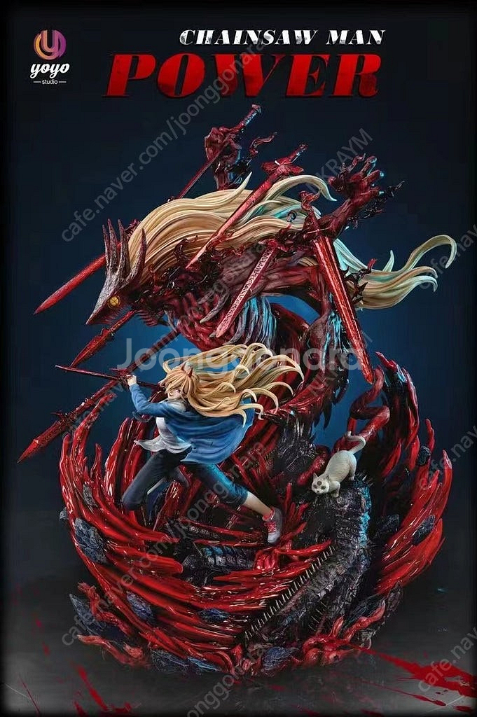 체인소맨 레진 피규어 yoyo 스튜디오 파워 판매합니다--0