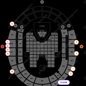 <최저가> 7월 5일 토요일 블랙핑크 콘서트 W6구역 2연석
