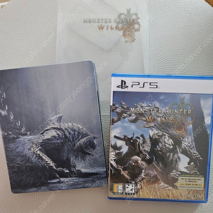PS5 몬스터 헌터 와일즈 스틸북,코드미사용