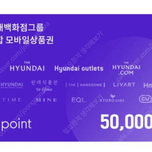 h포인트 현대백화점 그룹 상품권 10만원